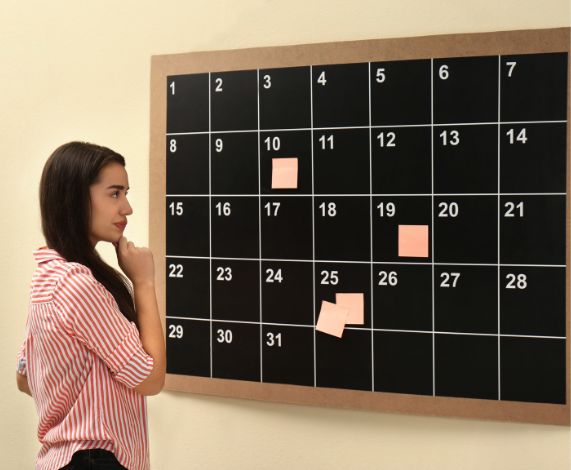 FIV paso a paso con calendario